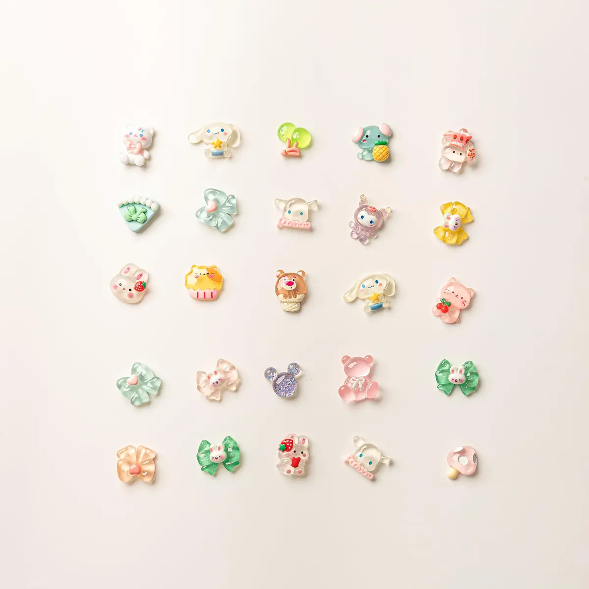 LEEXINLUU Slime Charms Cartoons Set, 25pcs | Assorted Resin Flatbacks for DIY Crafts & Scrapbooking - view 4