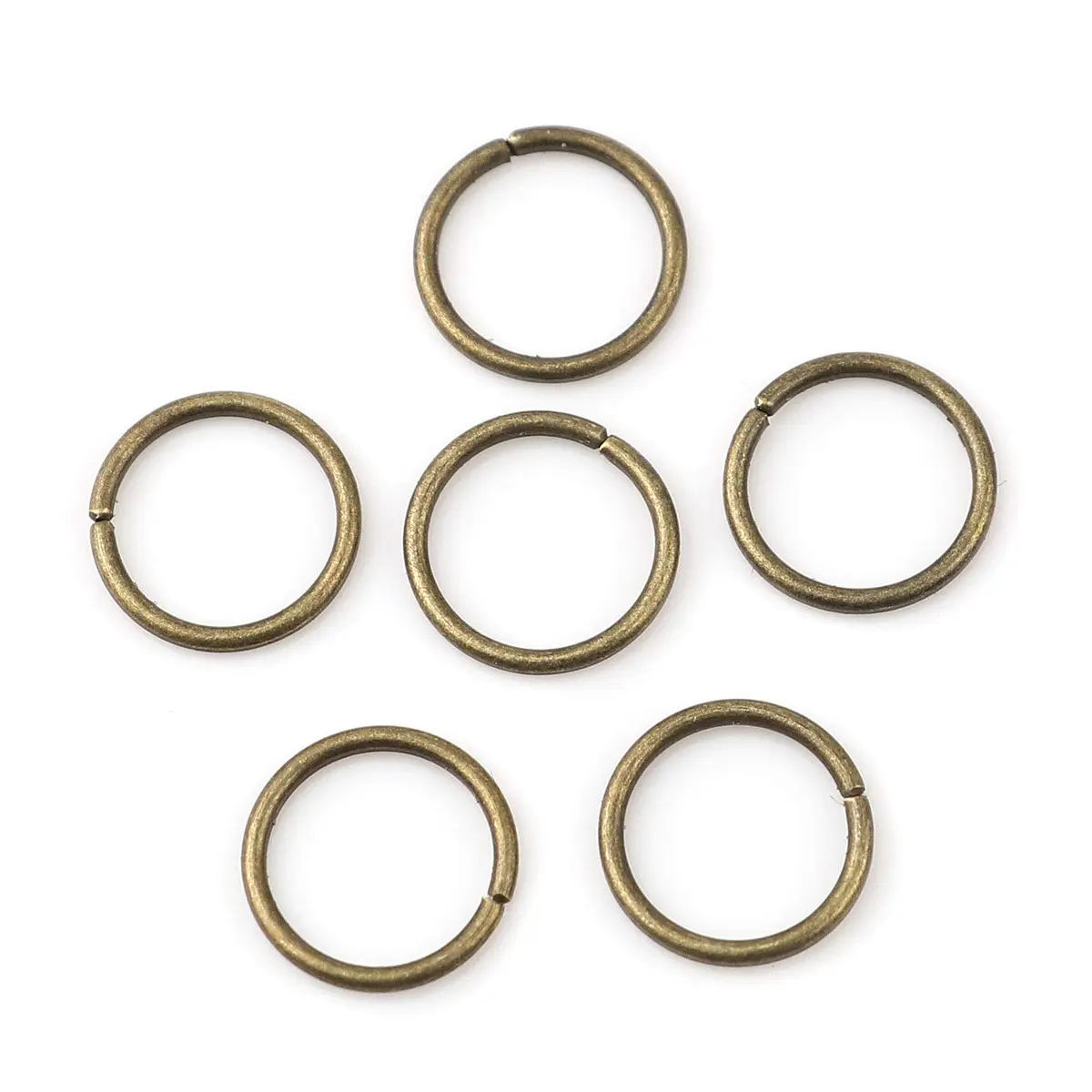 HDSupplies 200 Pieces - 12mm Jump Rings Antique Bronze | 16 Gauge (1.2mm Thickness) - view 3