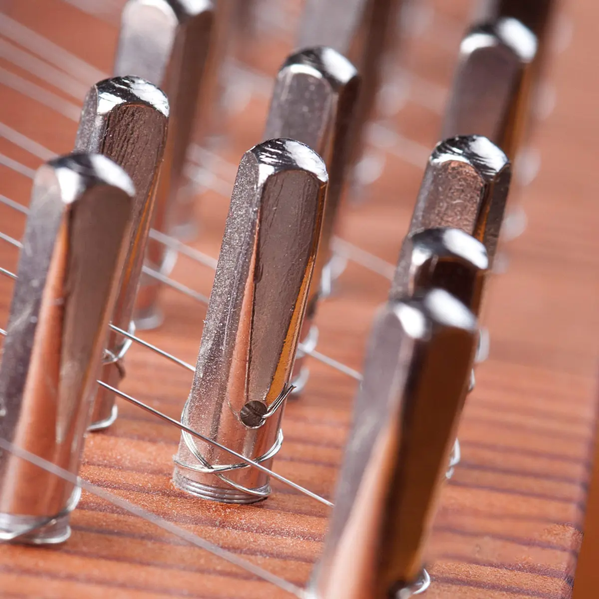 INKNOTE 16 Pcs Tuning Pin Set with L-Shape Wrench & Gooseneck Hammer Lever | For Lyre Harps & Primitive String Instruments - view 4