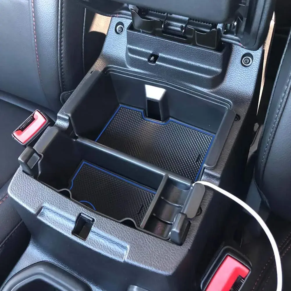 EDBETOS Center Console Organizer Tray for Jeep Wrangler JL/JLU 2018-2026 & Gladiator JT 2020-2026 with Blue Trim | Adds Storage & Tidiness - view 4