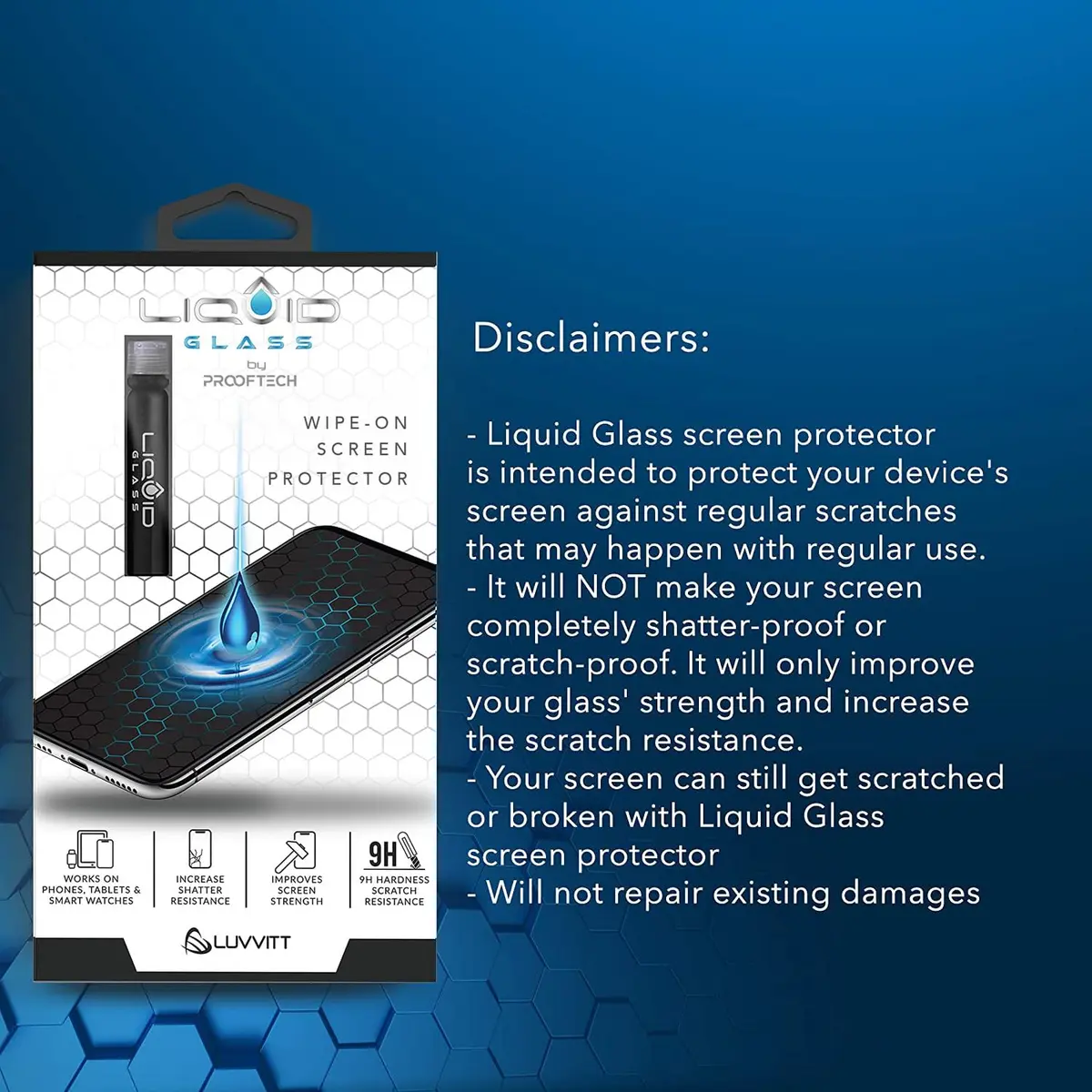 LIQUID GLASS Screen Protector for All Smartphones Tablets and Watches | Scratch & Shatter Resistant Nano Coating - view 6