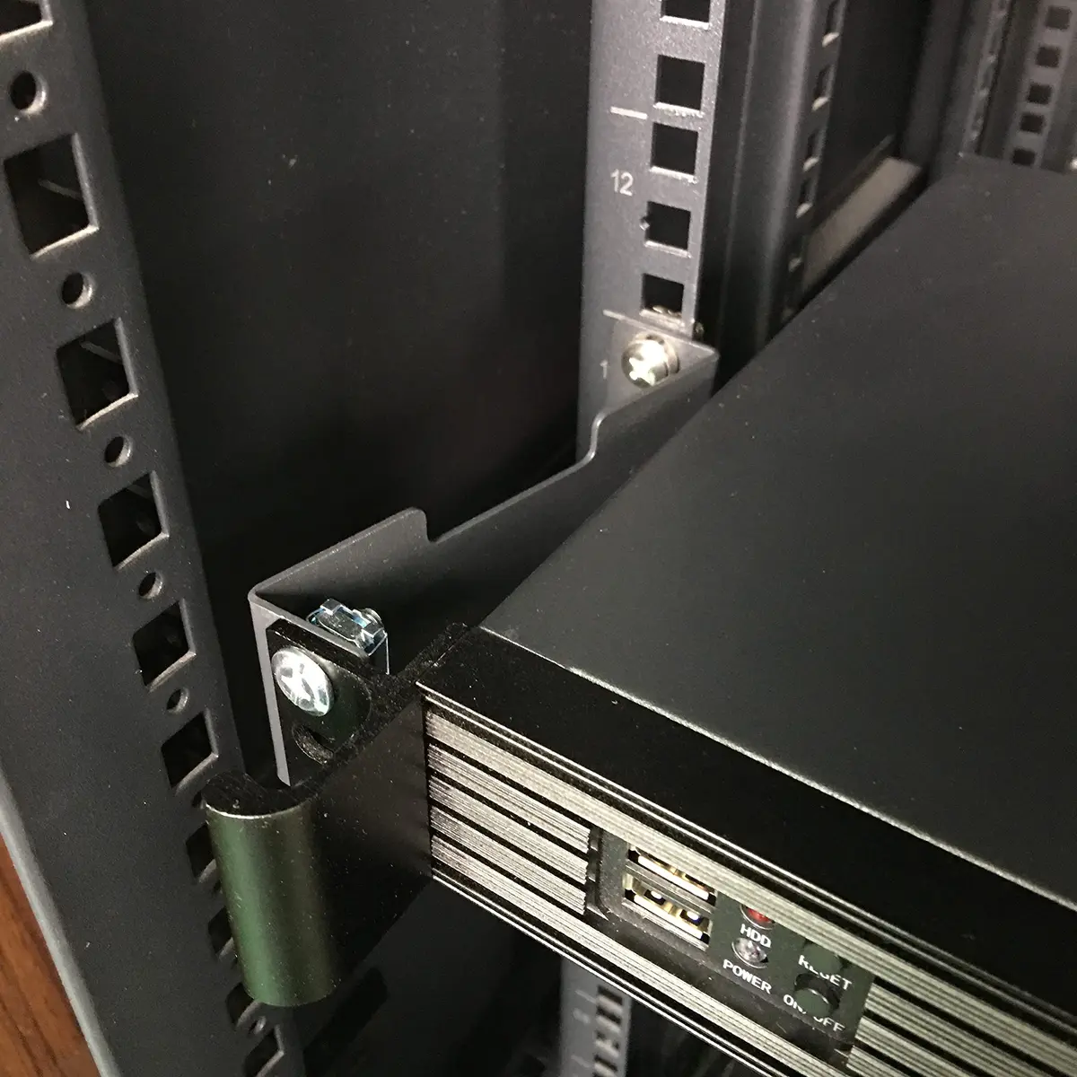 JINGCHENGMEI 1U Server Rack Depth Extender 4-Inch | Steel Support for Network Cabinets - view 5