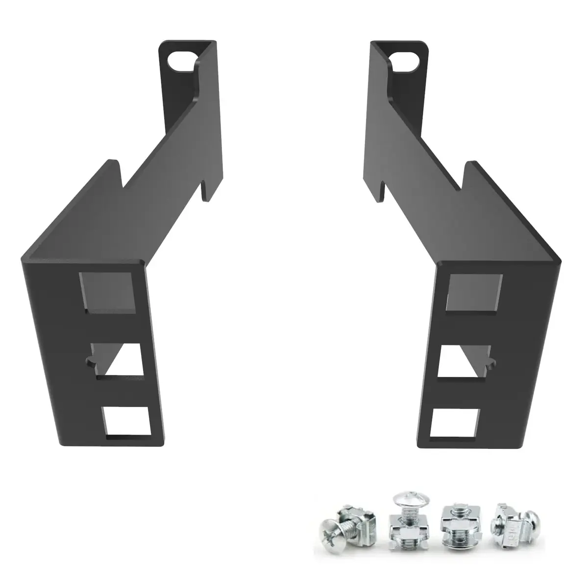 JINGCHENGMEI 1U Server Rack Depth Extender 4-Inch | Steel Support for Network Cabinets - main product image