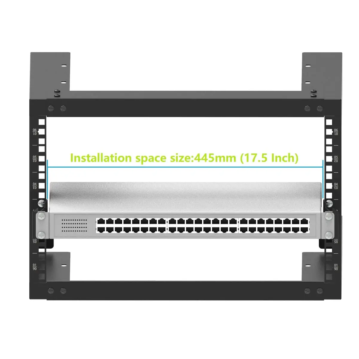 JINGCHENGMEI 1U Server Rack Depth Extender 4-Inch | Steel Support for Network Cabinets - view 3