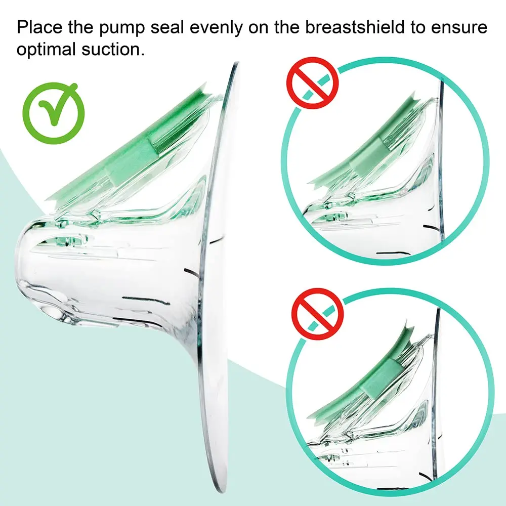 Nenesupply Pump Seals Compatible with Elvie Breast Pump Parts | Medical Grade Silicone, 2 pcs - view 4