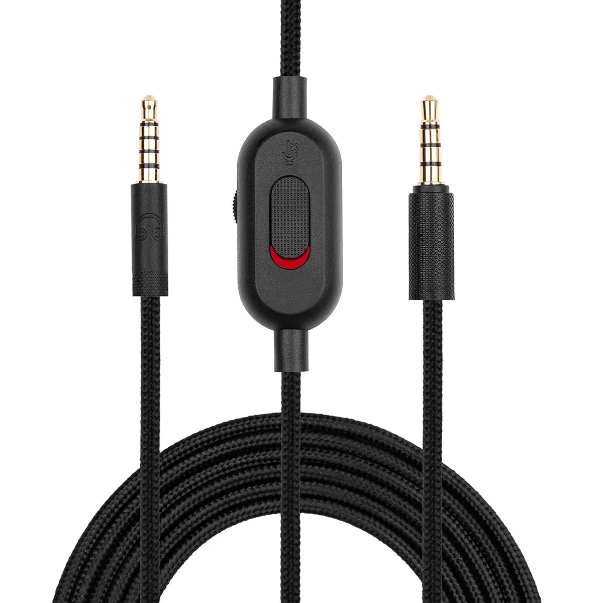 weishan Headset Cable for Logitech G Pro, G Pro X, G433, G233 | 6.6ft Nylon Braided Audio Cable - main product image