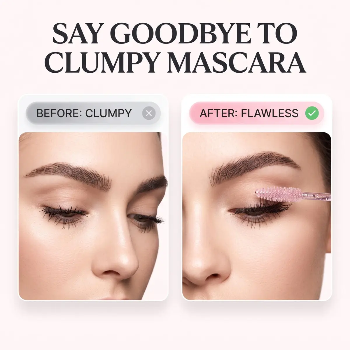 i-laesh Glitter Spoolies Disposable Eyelash Brush - Pink - 100PCS | High-Density Fiber Bristles for Flawless Mascara Application - view 3