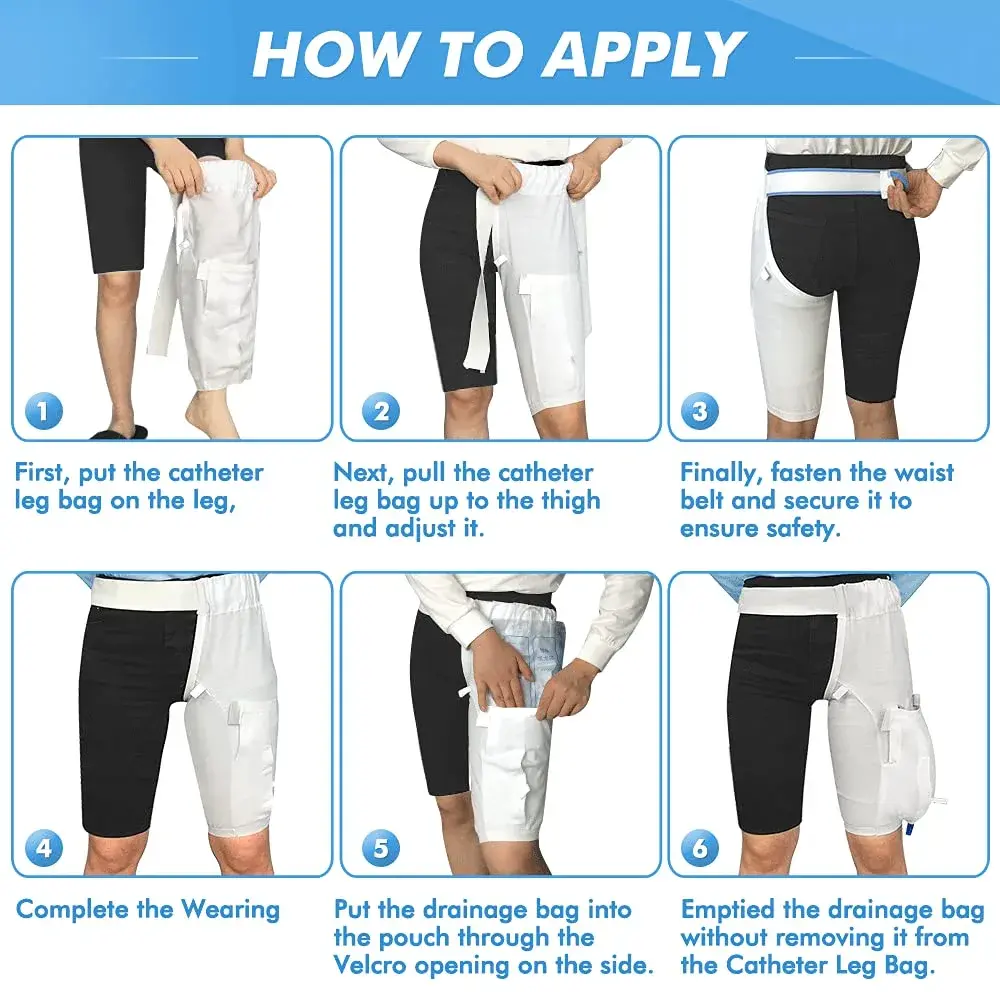 Mistuki Catheter Leg Bag Holder XL (150 ml) | Stabilizes Urine Drainage Bags for Secure Wear - view 7