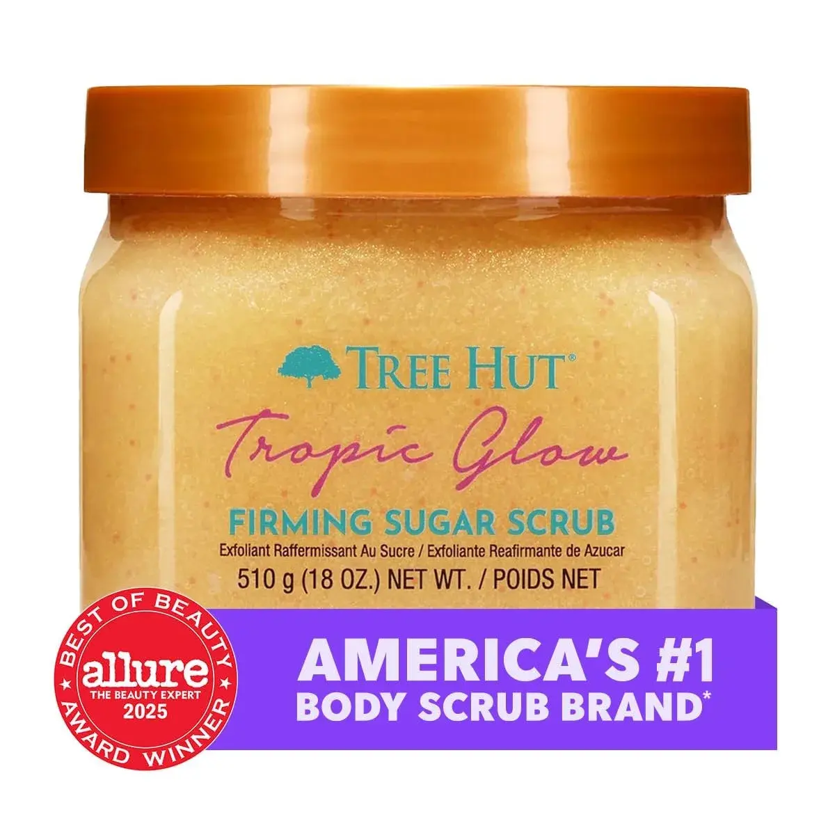 Tree Hut Tropic Glow Sugar Body Scrub with Shea Butter, 510g (18 oz) | Exfoliating & Hydrating for Smooth Skin - view 2