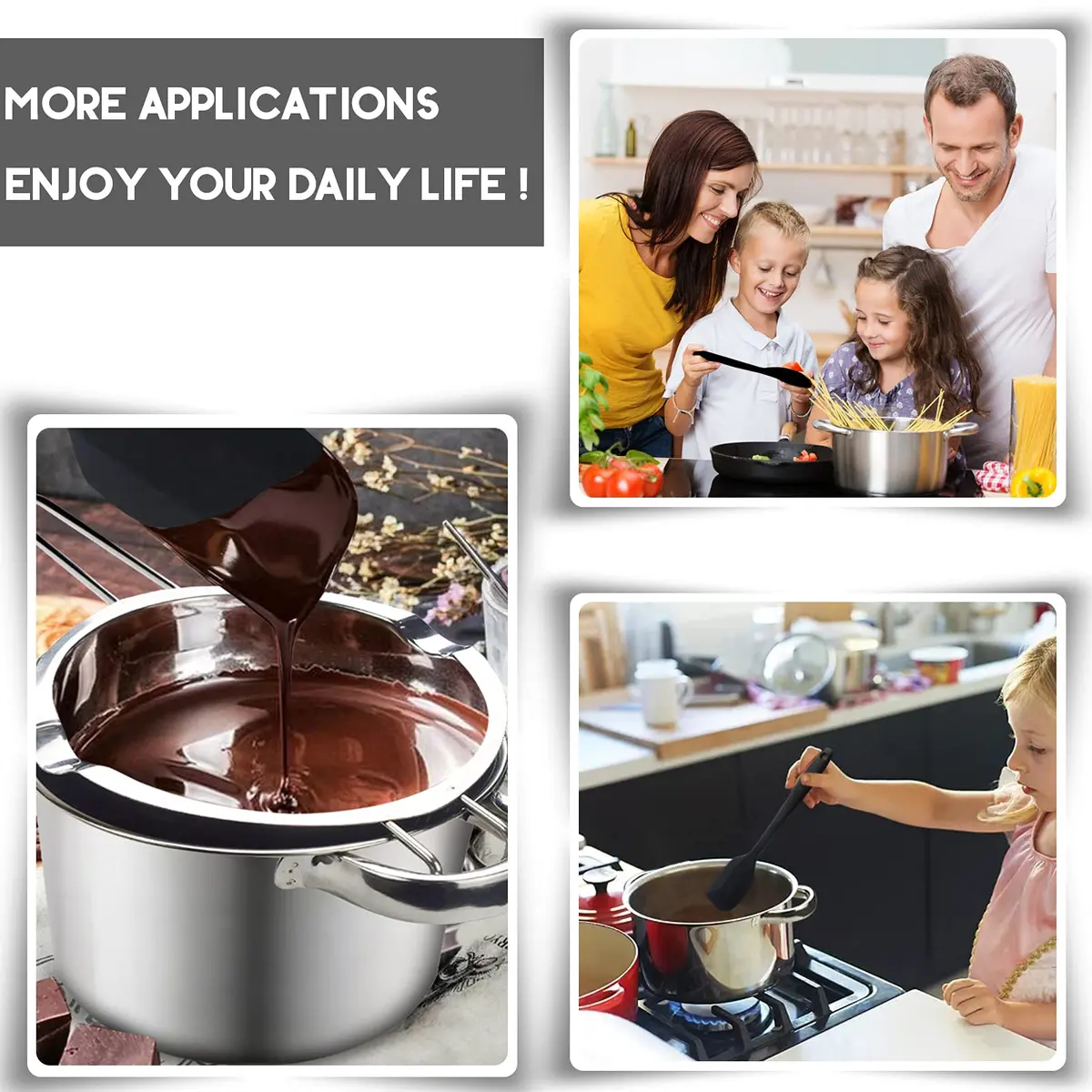Marsheepy 1000ML (33oz) Double Boiler Melting Pot with 2200ML (2QT) Stainless Steel Pot | Rust-Proof 304 Steel for Chocolate, Wax, Soap Making - view 7