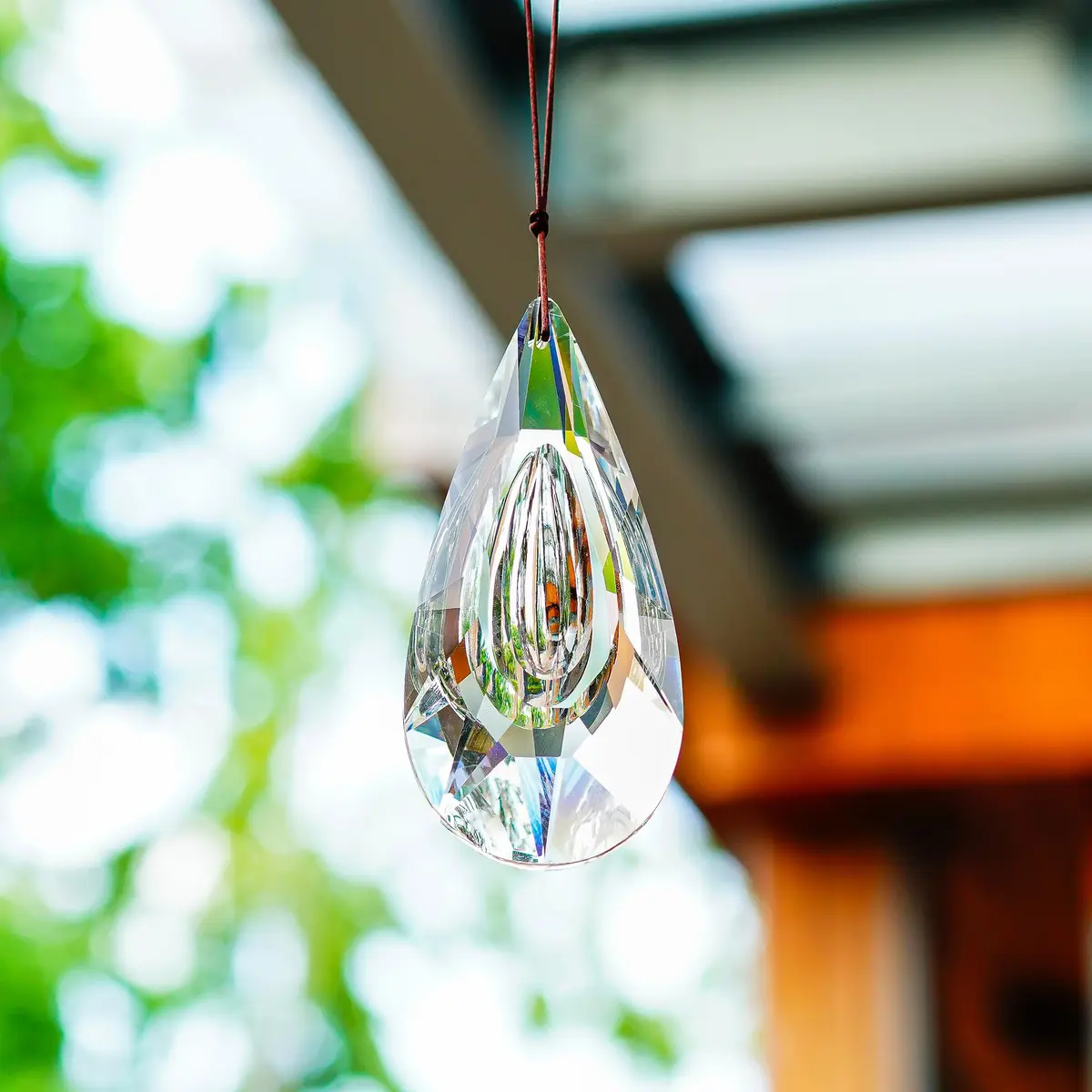 YU FENG Clear Crystal Prism Suncatcher 12.7cm (5 inch) | Rainbow Maker for Windows & Gardens - view 8