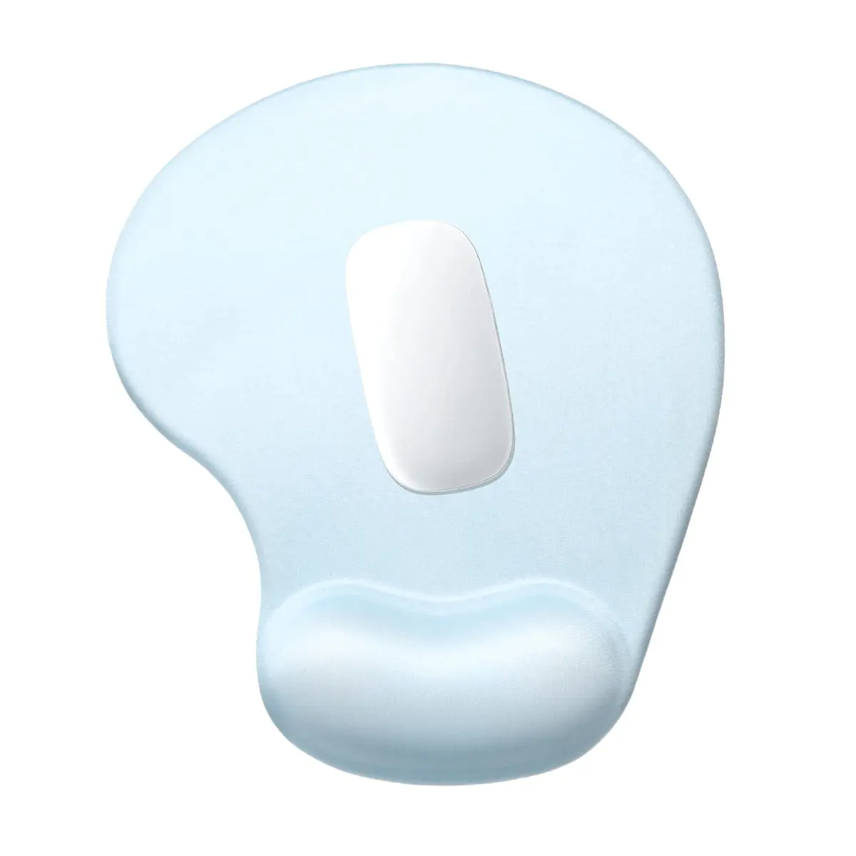 Hsurbtra Ergonomic Mouse Pad with Wrist Rest Support | Gel Mouse Pad with Non-Slip PU Base for Pain Relief, Office & Gaming, Sky Blue - main product image