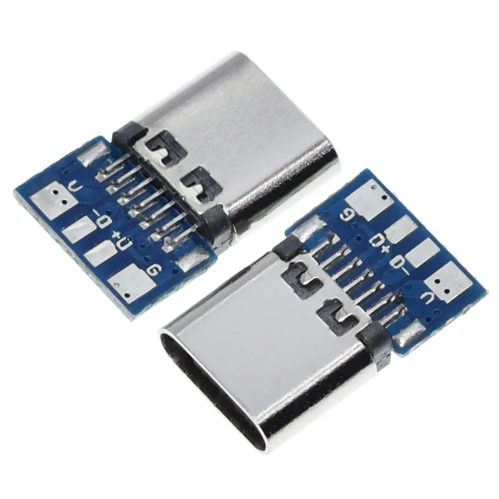 ANMBEST 10PCS USB 3.1 Type C Connector 24 Pins Male Female Plug Socket | 5Gbps Data Transfer & 3A Charging - view 2
