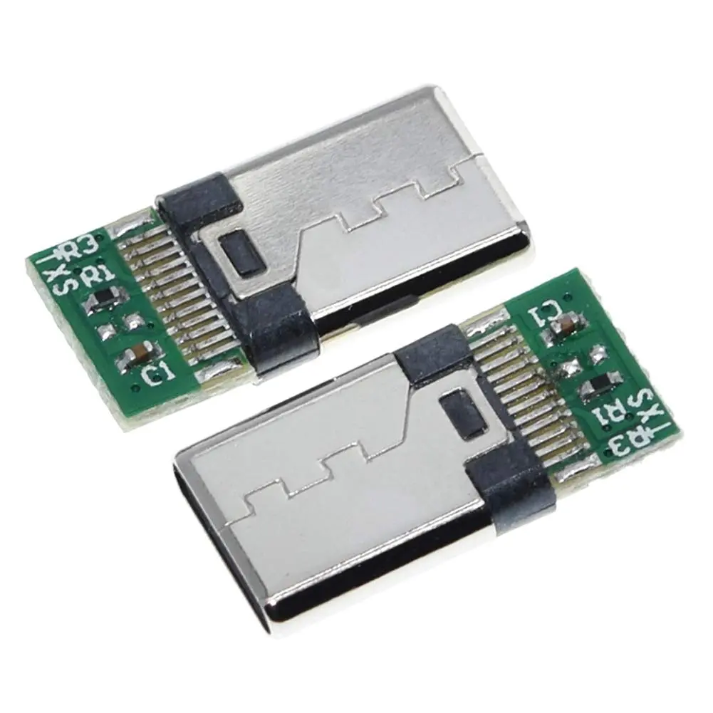 ANMBEST 10PCS USB 3.1 Type C Connector 24 Pins Male Female Plug Socket | 5Gbps Data Transfer & 3A Charging - view 3