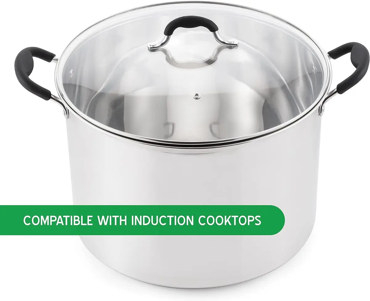 McSunley 21.5Qt Induction Stainless Steel Water Bath Canner | Heavy-Duty, Versatile & Compatible with All Cooktops - view 2