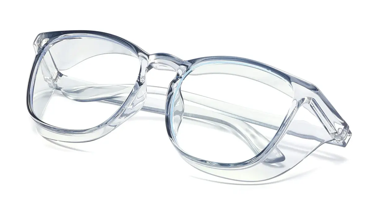Alsenor Anti-Fog Safety Glasses with Blue Light Blocking & UV Protection | Clear Polycarbonate Lenses (Medium) - view 2