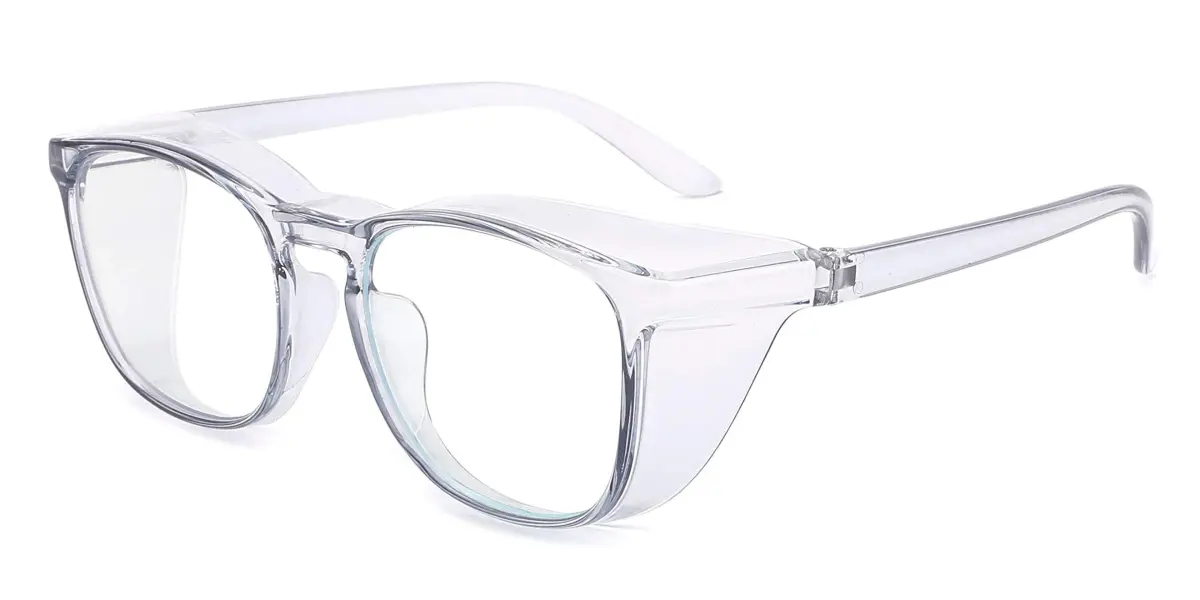 Alsenor Anti-Fog Safety Glasses with Blue Light Blocking & UV Protection | Clear Polycarbonate Lenses (Medium) - view 3