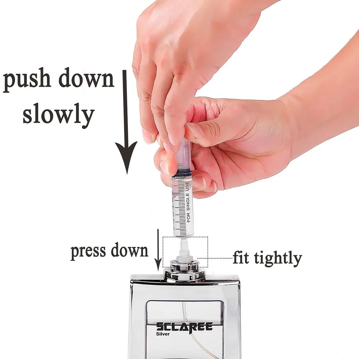 MUB 10ml Plastic Measuring Syringe With Injector Kit, No Needle Perfume Refill Tool | 5 Packs (10ml) - view 6