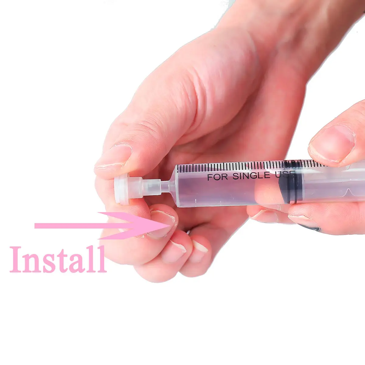 MUB 10ml Plastic Measuring Syringe With Injector Kit, No Needle Perfume Refill Tool | 5 Packs (10ml) - view 3