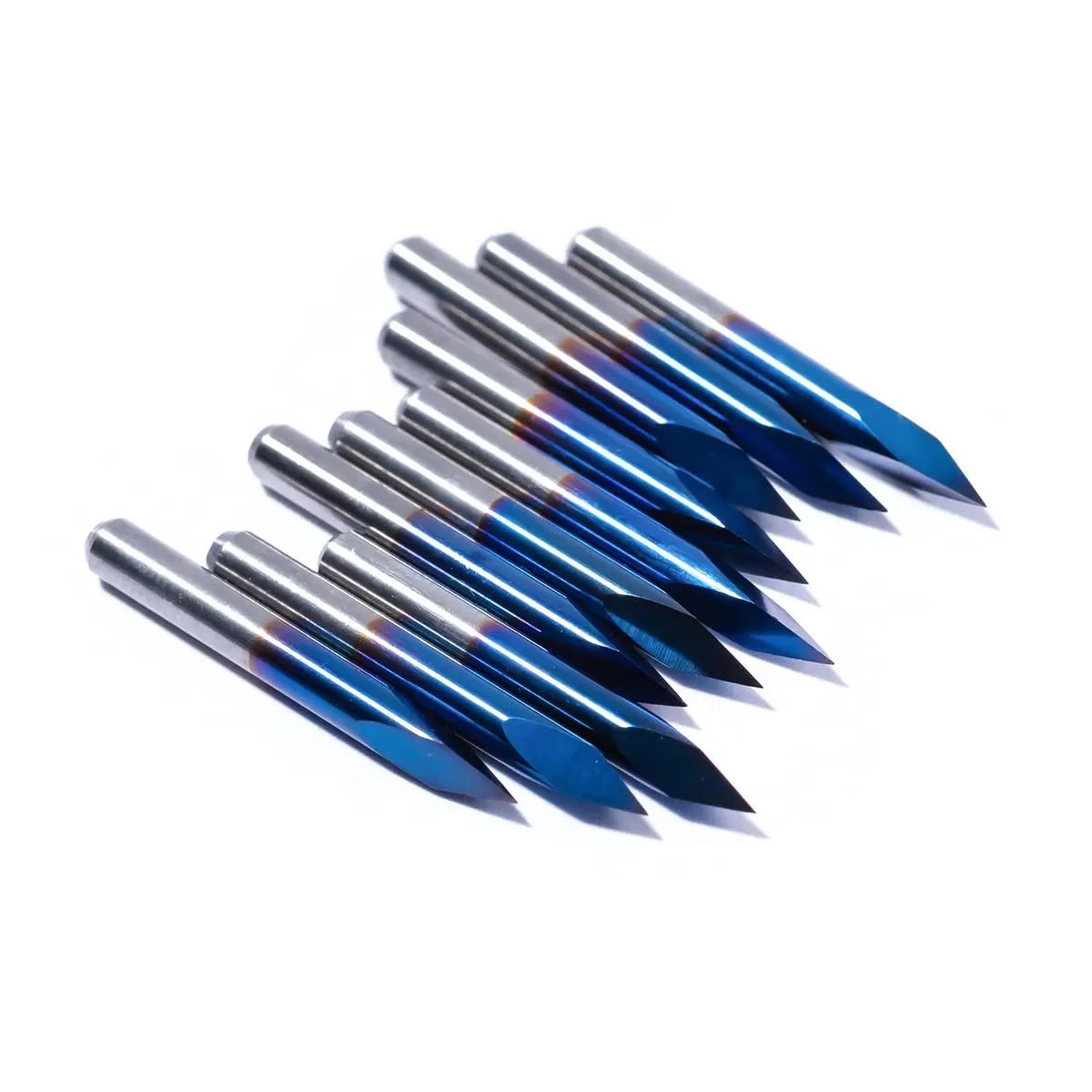 FoxAlien Triangular CNC Router Bits 0.1mm Engraving V-Bits, 30 Degree | Precise Engraving for Wood & Plastic - view 5