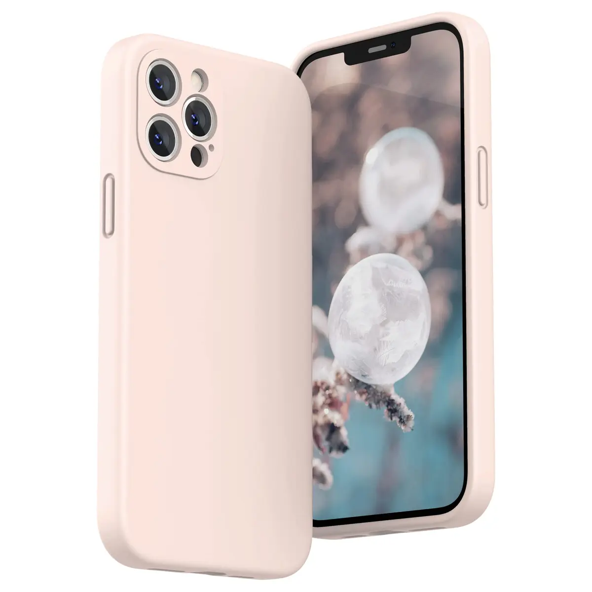 SURPHY Liquid Silicone Case for iPhone 12 Pro Max (6.7 inches) | Camera Protection, Microfiber Lining - main product image