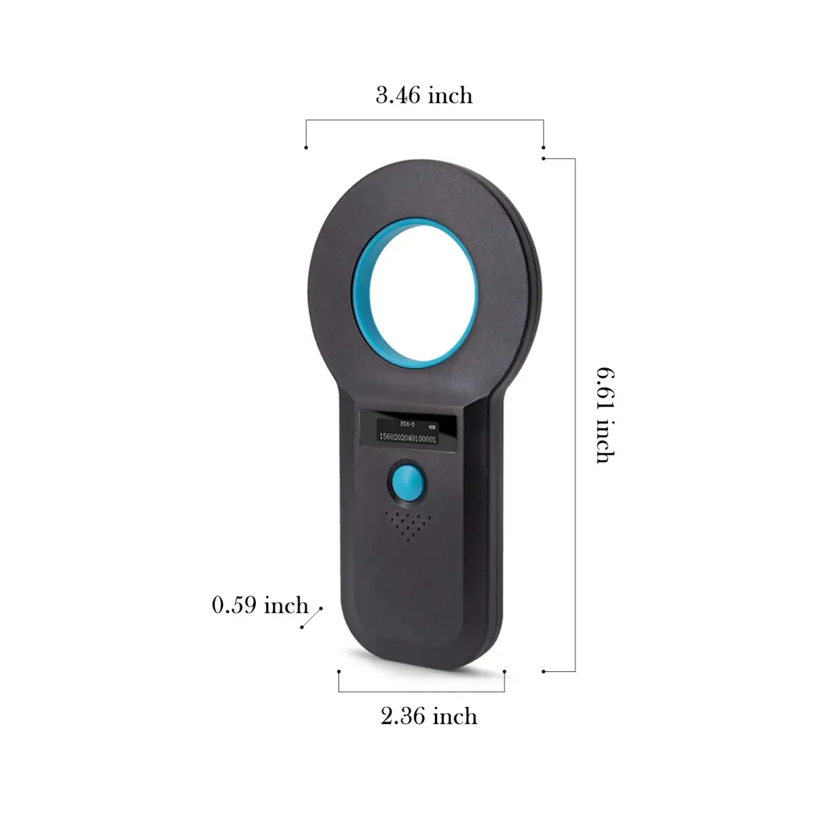 Smoostart Microchip Scanner ISO11784/85 FDX-B/EMID with PC Upload | Blue - view 7