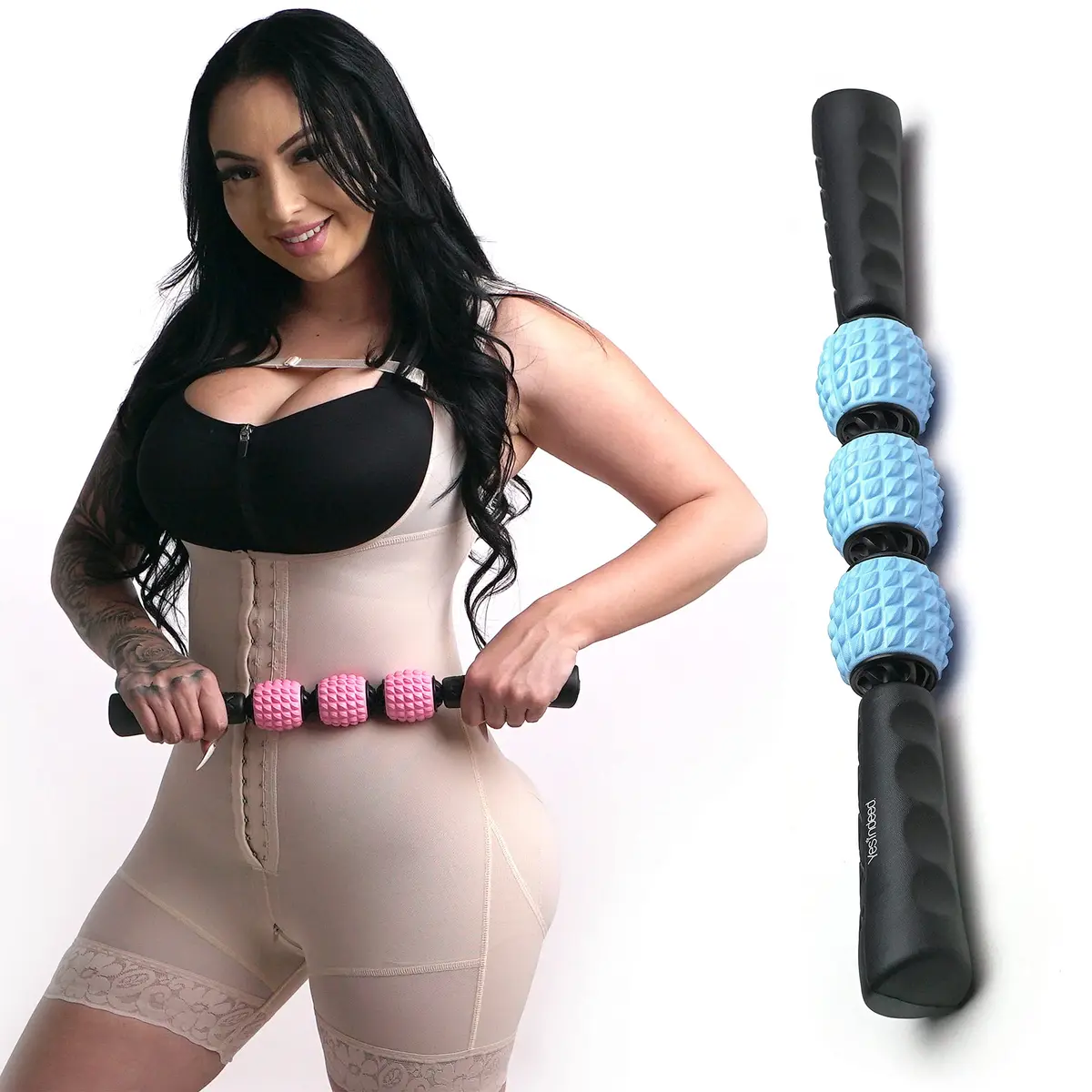 YESINDEED Liposuction Massage Roller Blue | Post Surgery Healing & Recovery Aid - view 4