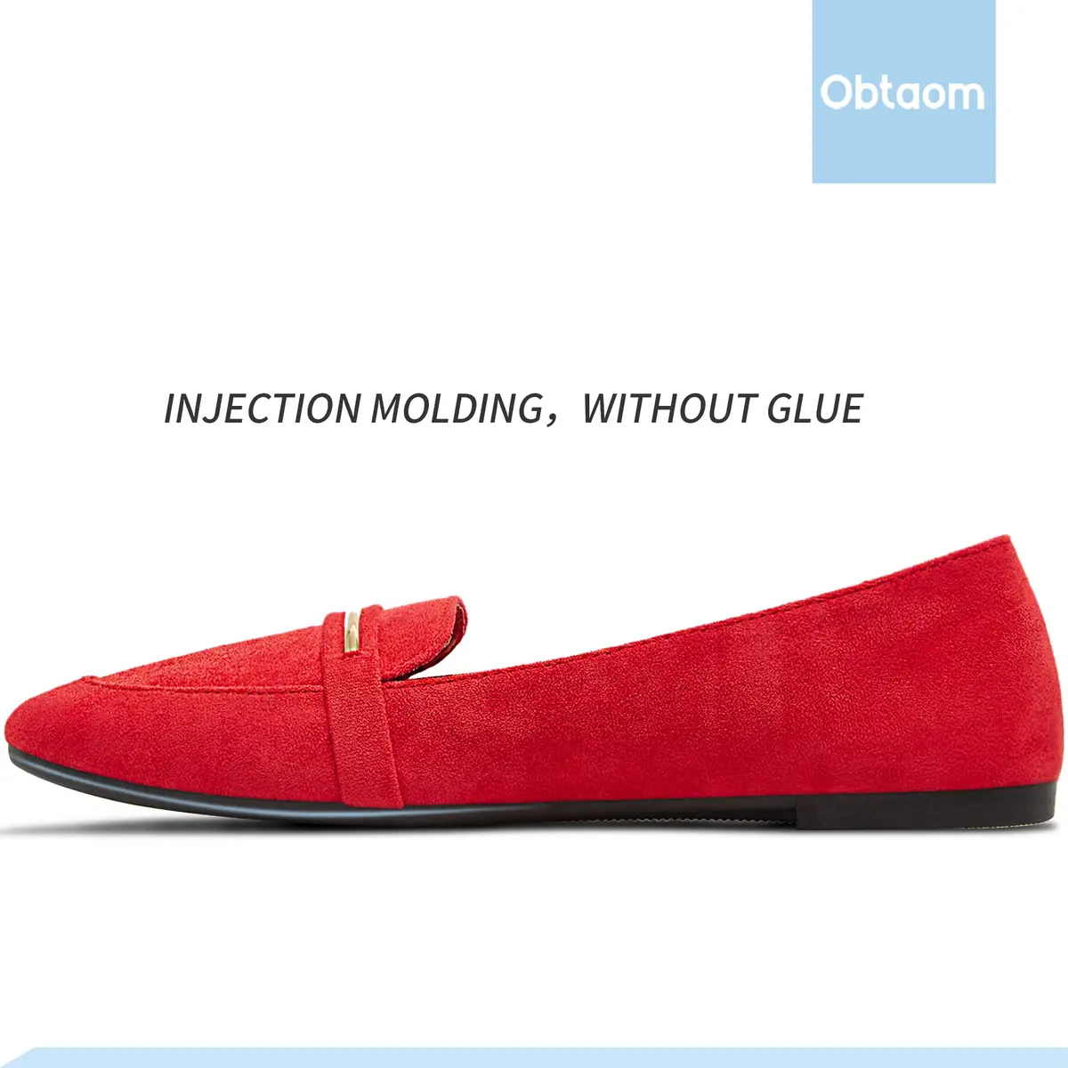 Obtaom Women's Pointy Toe Loafer Flat Faux Suede Shoes | Comfortable Daily Workwear (70-120c) - view 4