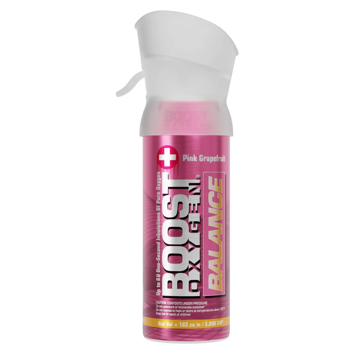 Boost Oxygen Pocket Size Balance Pink Grapefruit 3L Canister | Portable Respiratory Support - main product image