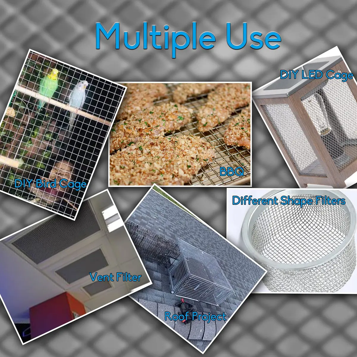 Valchoose 2PACK Wire Mesh 12” x 24” | Sturdy 304 Stainless Steel Mesh for DIY & Industrial Use - view 5