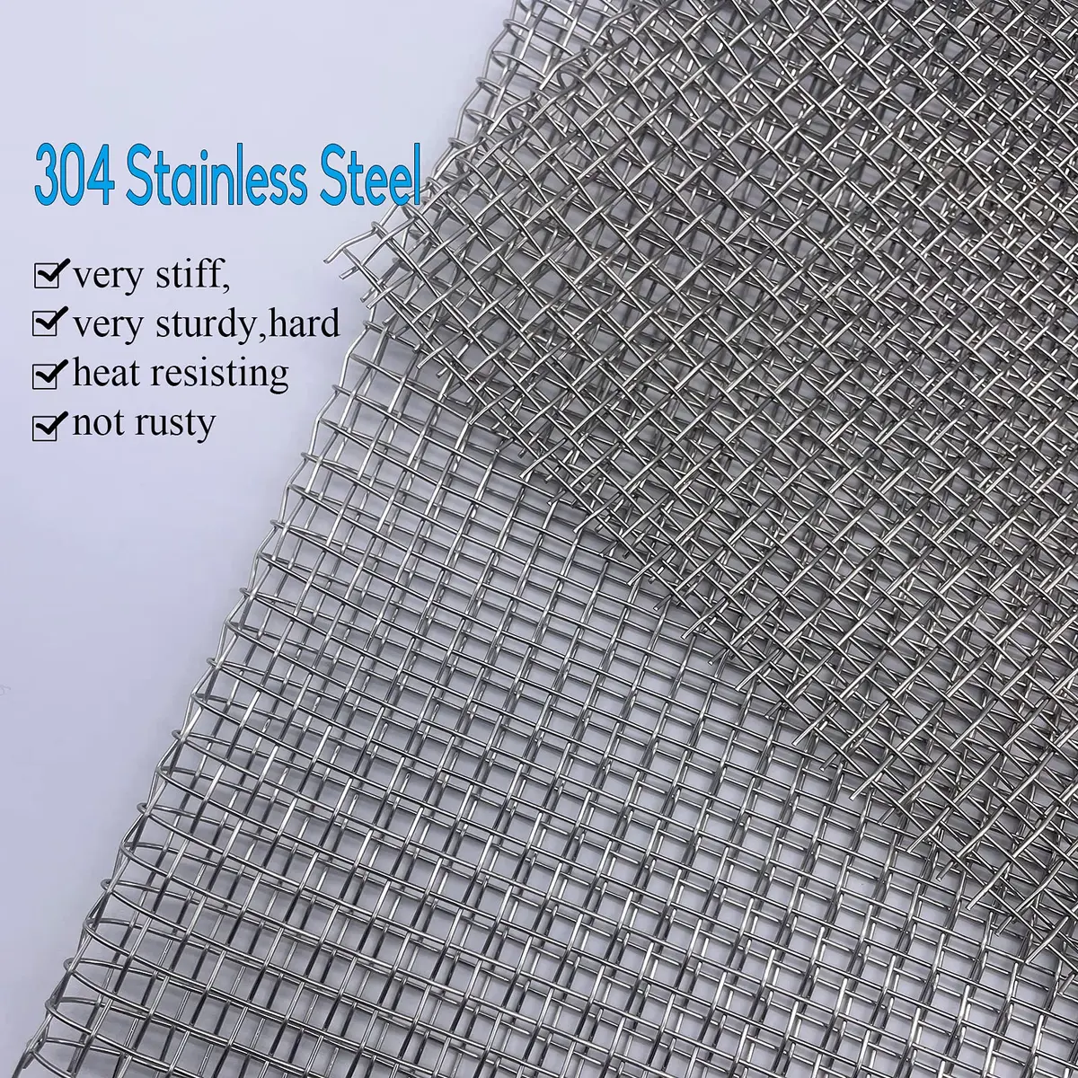 Valchoose 2PACK Wire Mesh 12” x 24” | Sturdy 304 Stainless Steel Mesh for DIY & Industrial Use - view 3