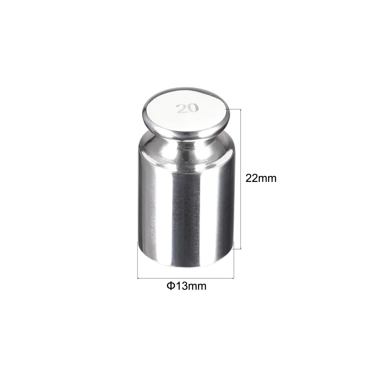 uxcell 20g F1 Calibration Weight Stainless Steel for Digital Balance Scale | Precision, Durable & Certified - view 2