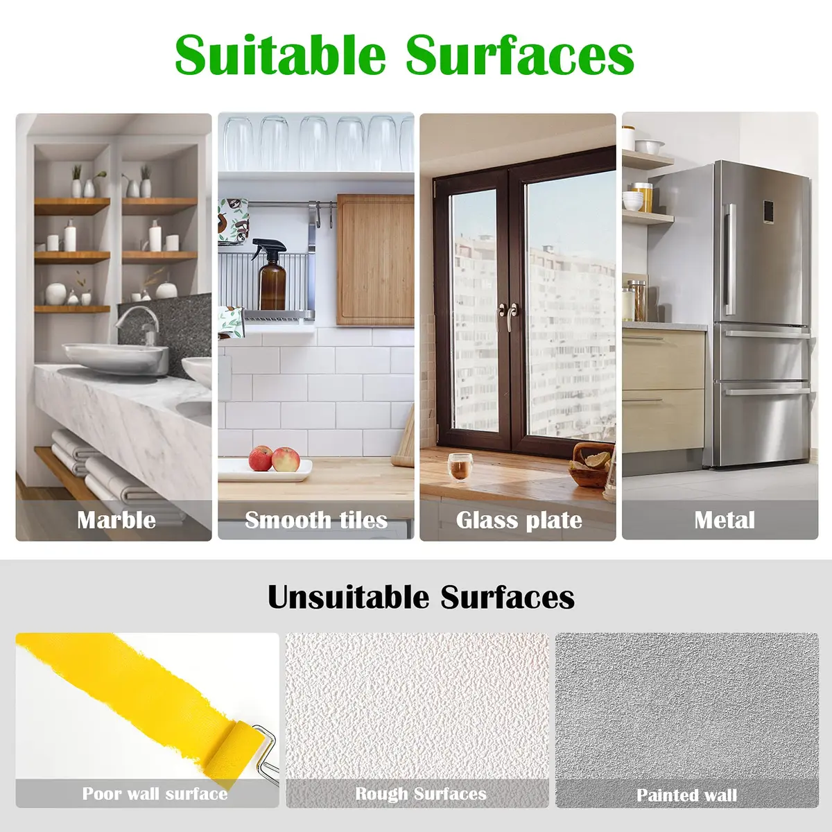 Hangerspace Suction Cup Hooks, Large, Clear | Reusable Waterproof Wall Hooks for Bathroom & Kitchen - view 5