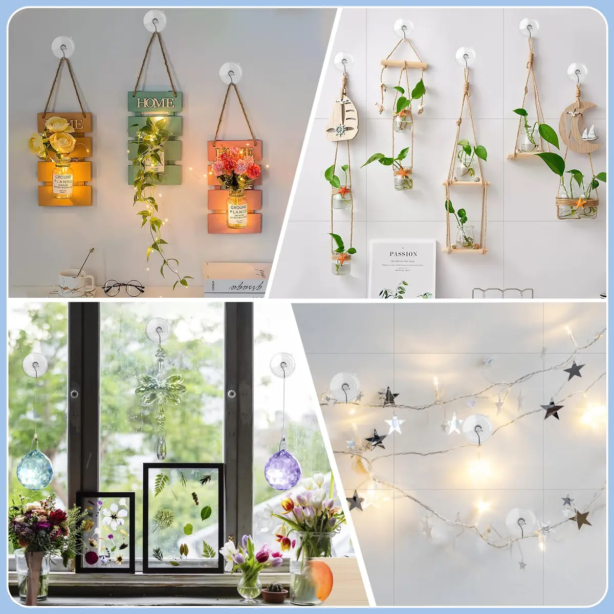 Hangerspace Suction Cup Hooks, Large, Clear | Reusable Waterproof Wall Hooks for Bathroom & Kitchen - view 7