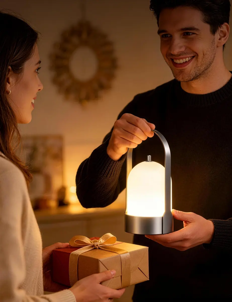 Tubicen Portable Table Lamp Rechargeable Outdoor Lantern with Handle | Waterproof, Dimmable, 4000mAh Battery - view 7