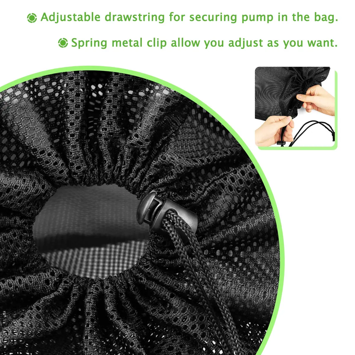 Hecaty Large Pump Barrier Bag 24" x 26" | Heavy-Duty Mesh for Pond Pumps - view 4