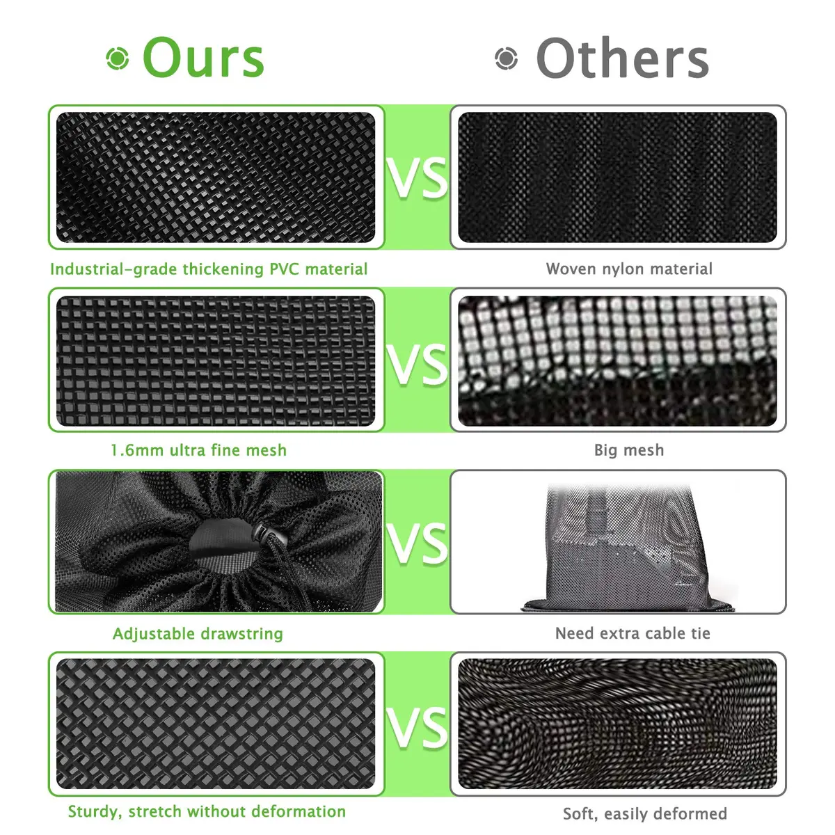 Hecaty Large Pump Barrier Bag 24" x 26" | Heavy-Duty Mesh for Pond Pumps - view 5