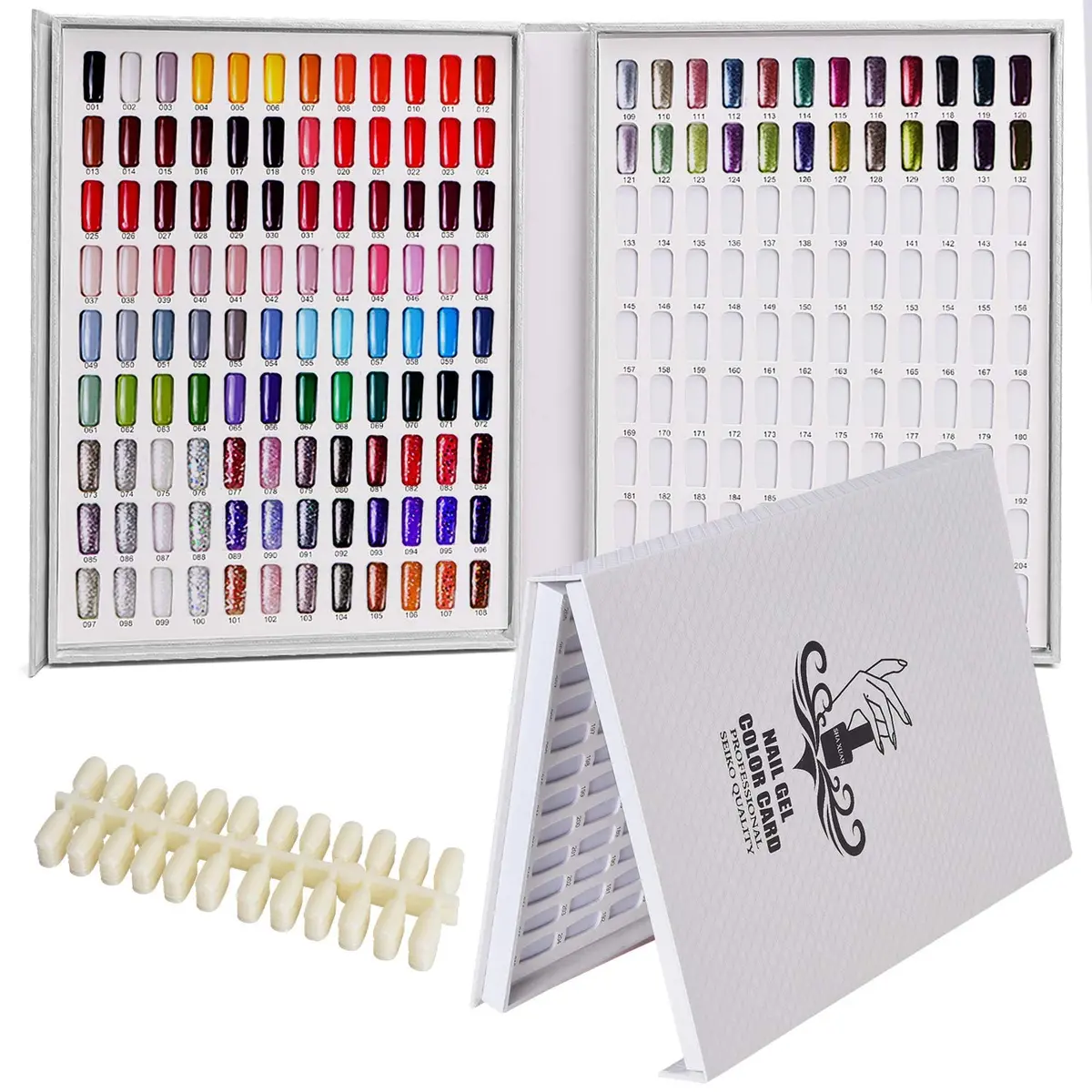 Noverlife 216 Colors Nail Art Gel Polish Display Book, 240 Flat Tips | Color Chart for Nail Art - view 7