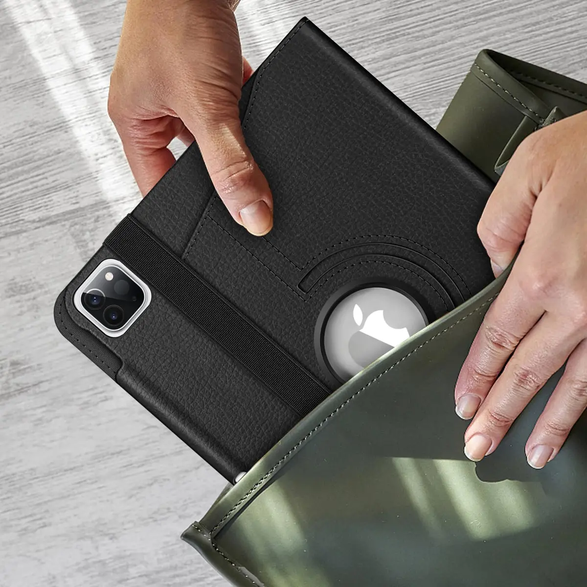 FINTIE Rotating Case for iPad Pro 11-inch (4th/3rd/2nd/1st Gen) | 11 inch, Polycarbonate & Faux Leather, Auto Wake/Sleep - view 6