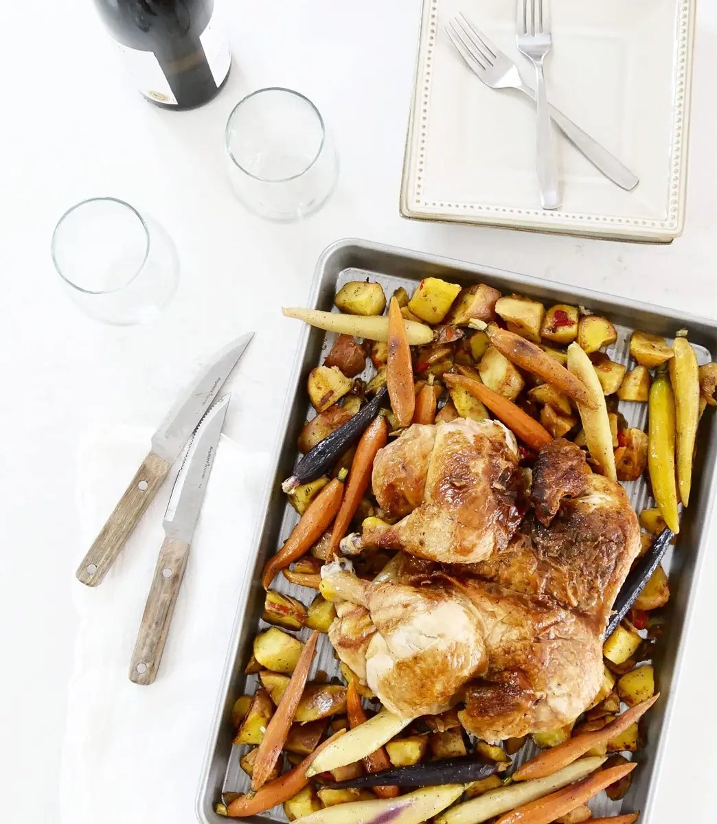 USA Pan Nonstick Half Sheet Pan and Quarter Sheet Pan Set of 2 | Aluminized Steel Baking Sheets - view 8