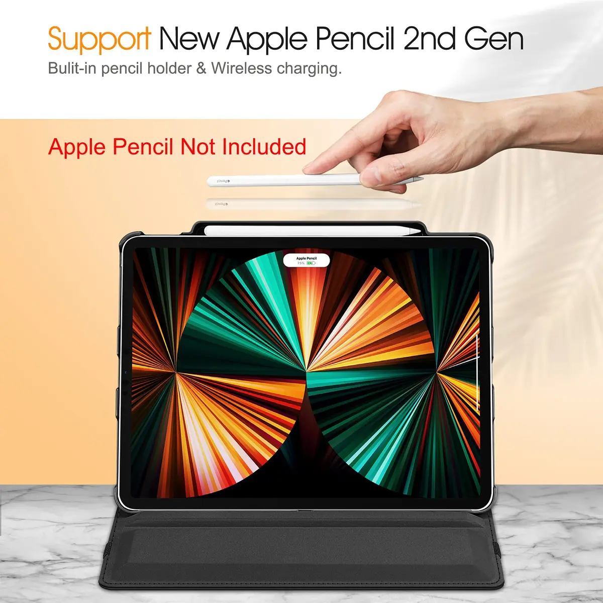 FINTIE Rotating Case for iPad Pro 12.9-inch 6th/5th/4th/3rd Generation | Dual Layer Protection & Auto Sleep - view 6