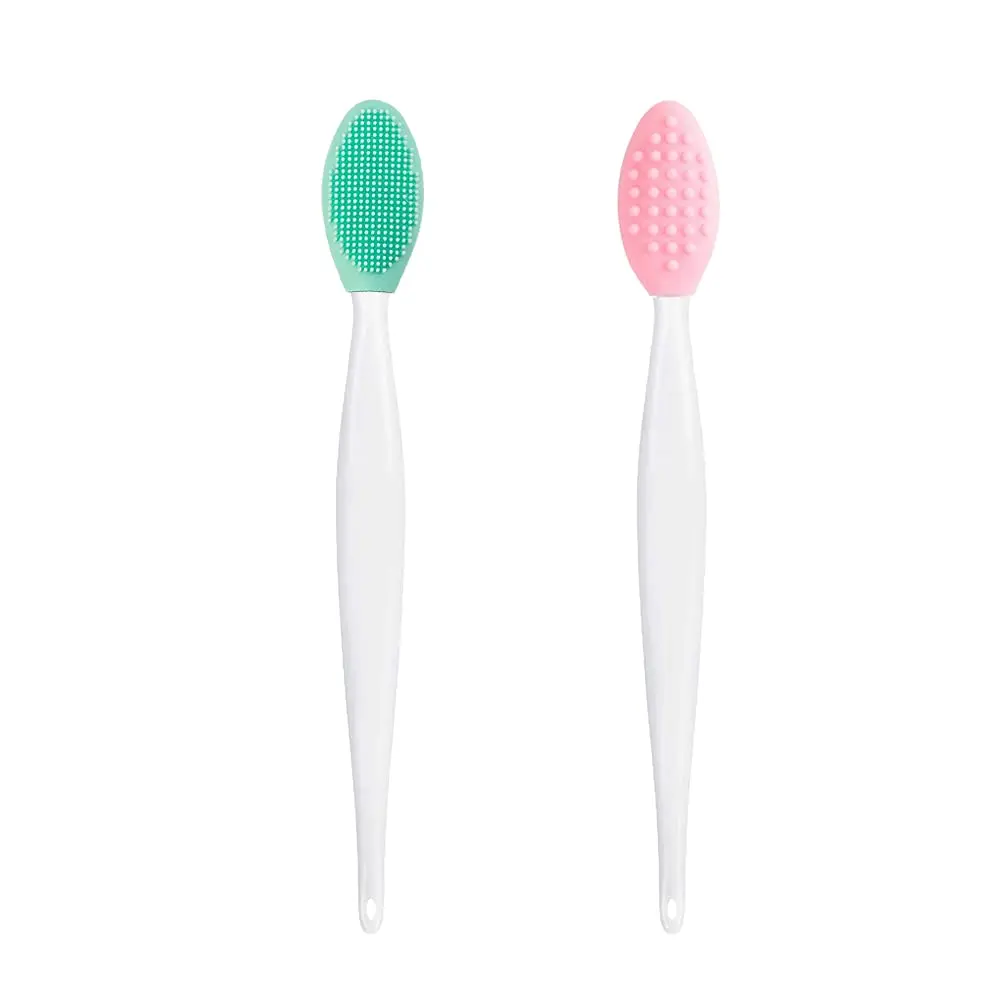 BETURY Lip Brush Tool, Double-Sided Silicone Exfoliating Lip Brush for Fuller Lips | Gentle & Reusable (2 pcs) - main product image