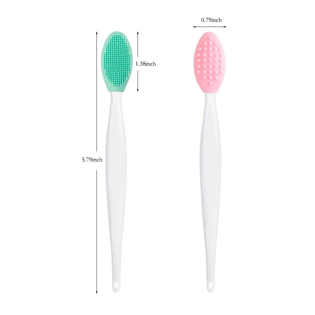 BETURY Lip Brush Tool, Double-Sided Silicone Exfoliating Lip Brush for Fuller Lips | Gentle & Reusable (2 pcs) - view 4