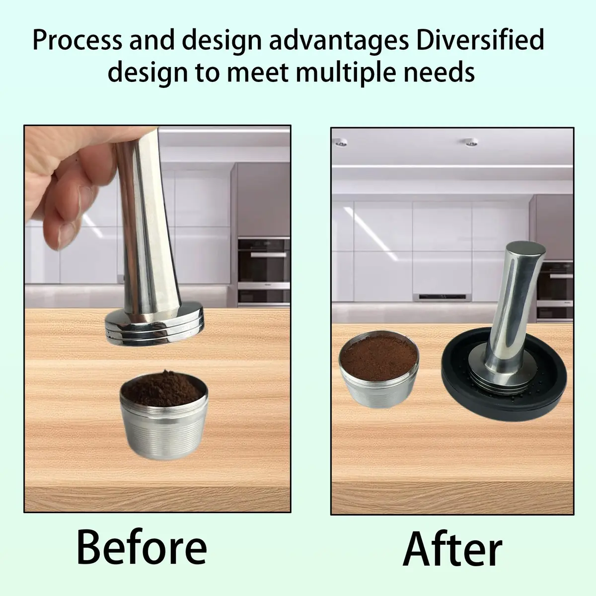 Boicafe Coffee Tamper 40mm 41mm | Stainless Steel Espresso Tamper with Mat & Accessories - view 6