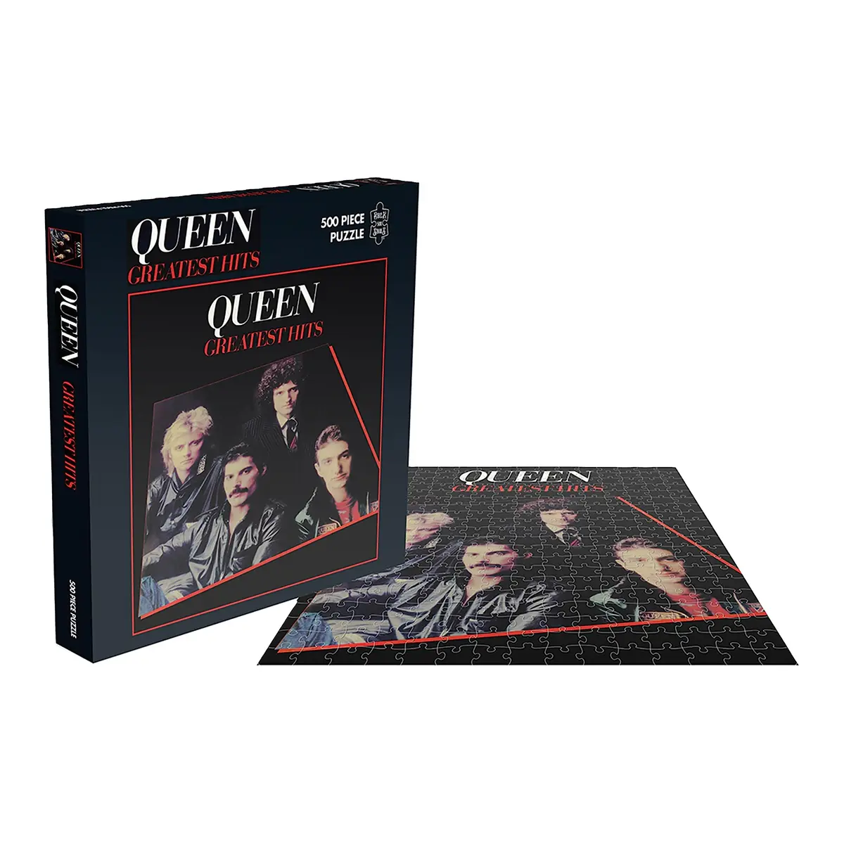 RockSaws Queen Greatest Hits 500 Piece Jigsaw Puzzle | Officially Licensed Queen Merchandise & Collectibles - Glare Free - Precision Fit - view 3