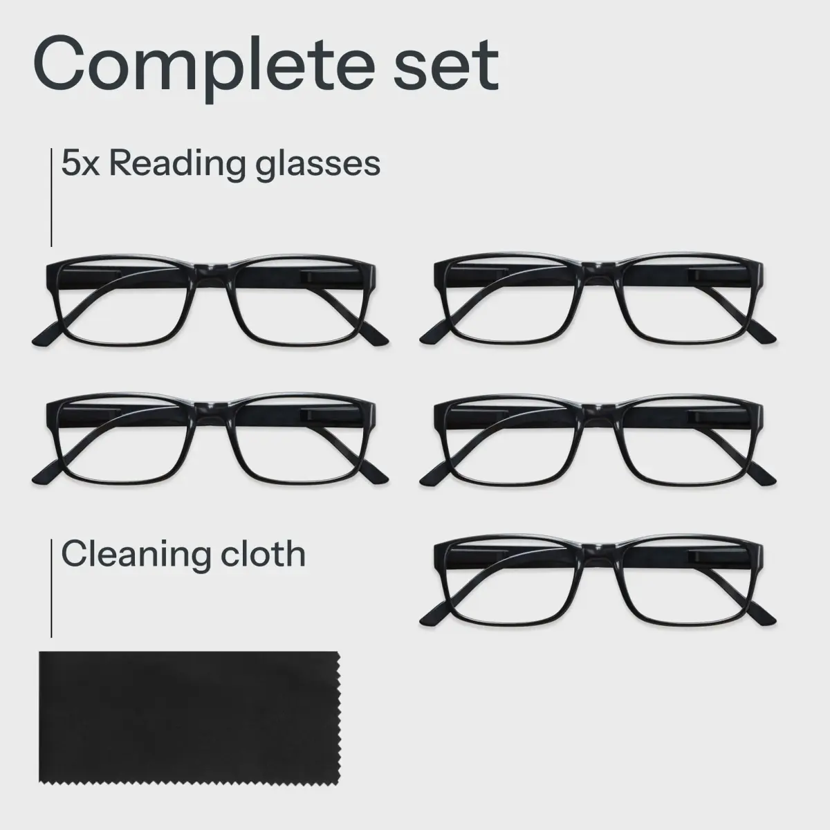Gaoye 1.25x Blue Light Blocking Reading Glasses 5-Pack | Lightweight TR90 Frame - view 9