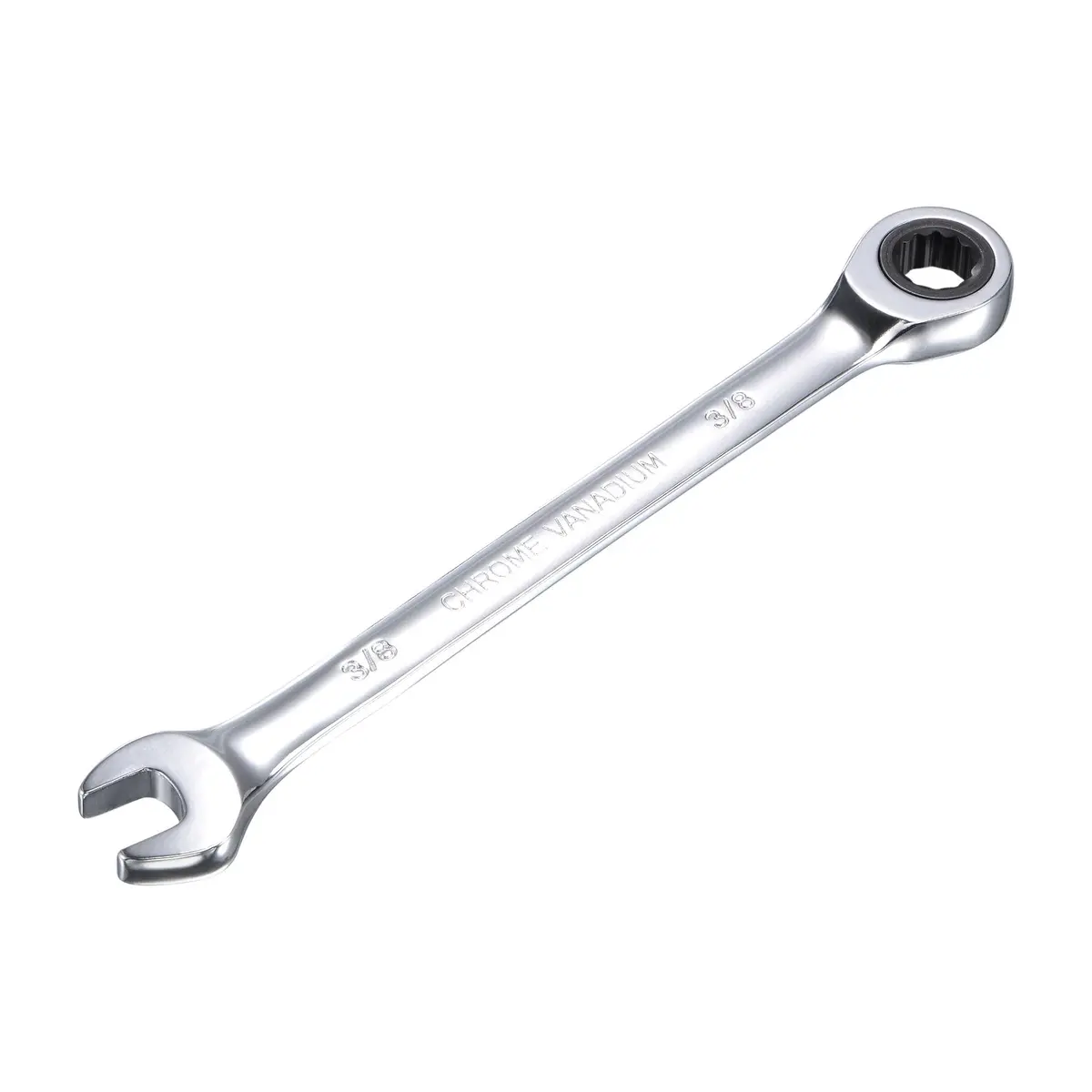 uxcell 3/8 Inch Ratcheting Combination Wrench 12 Point | Durable Chrome Vanadium Alloy - main product image