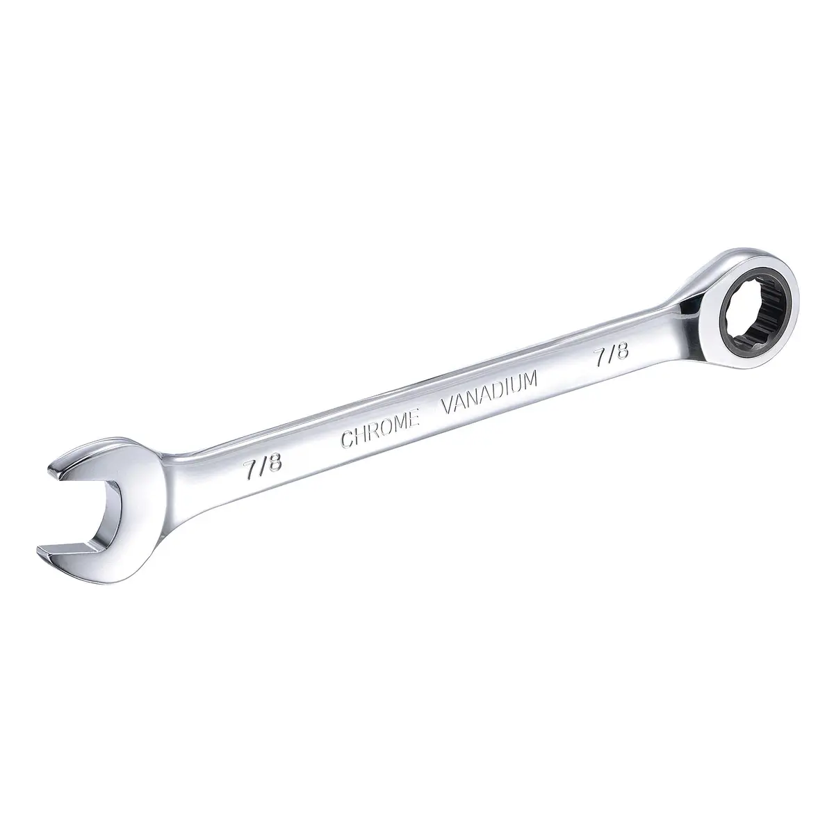 uxcell 7/8 Inch Ratcheting Combination Wrench SAE 11.42-inch Length | Heavy Duty Chrome Vanadium Steel - view 5