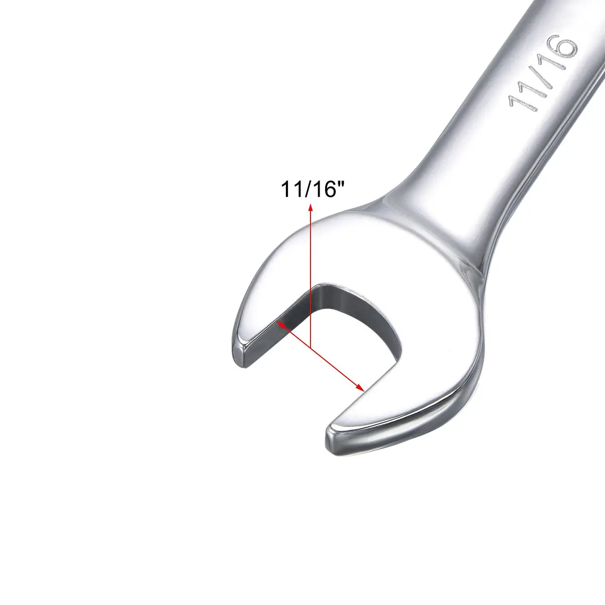 uxcell 11/16 Inch Ratcheting Combination Wrench SAE 72 Teeth 12 Point Ratchet Box Ended Spanner Tools, Cr-V | Durable, Precise & Water-Resistant - view 4