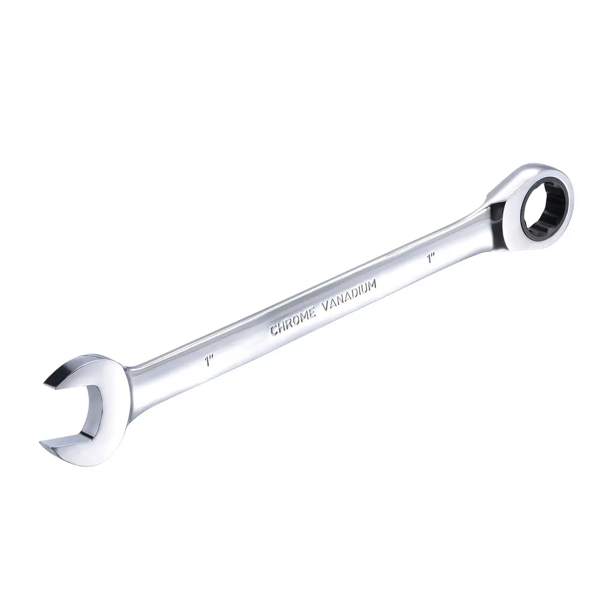 uxcell 1 Inch Ratcheting Combination Wrench SAE 72 Teeth 12 Point | Heavy Duty Chrome Vanadium Steel - view 5
